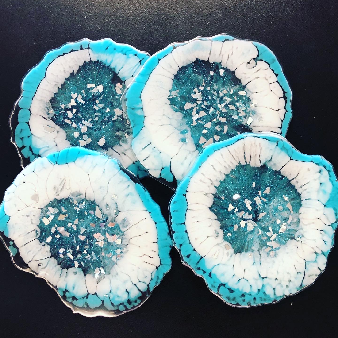 Geode Coasters-SOLD